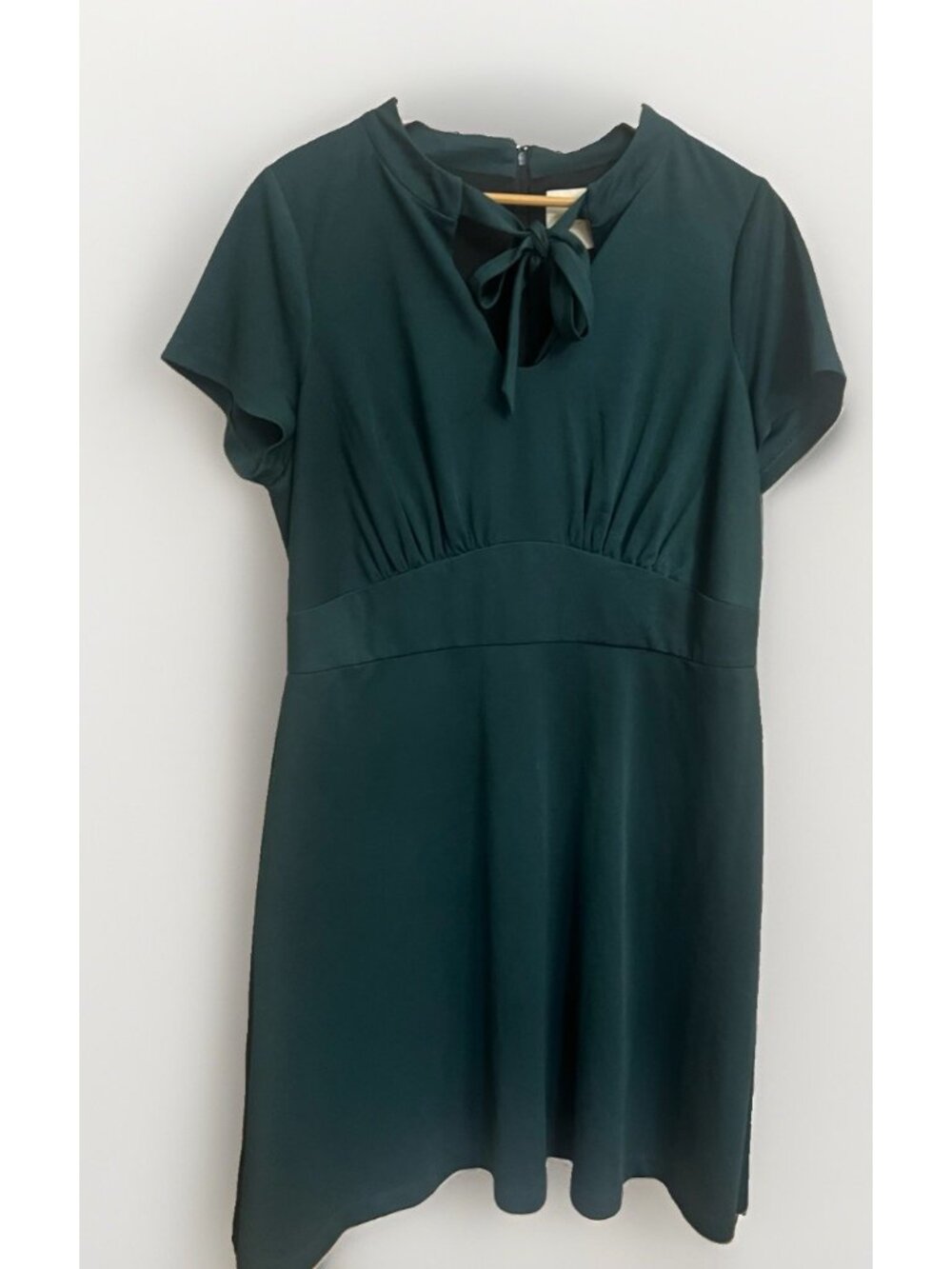 Modcloth Womens 1X Classy Announcement A-Line Midi Dress Green Retro Modest.  Ee